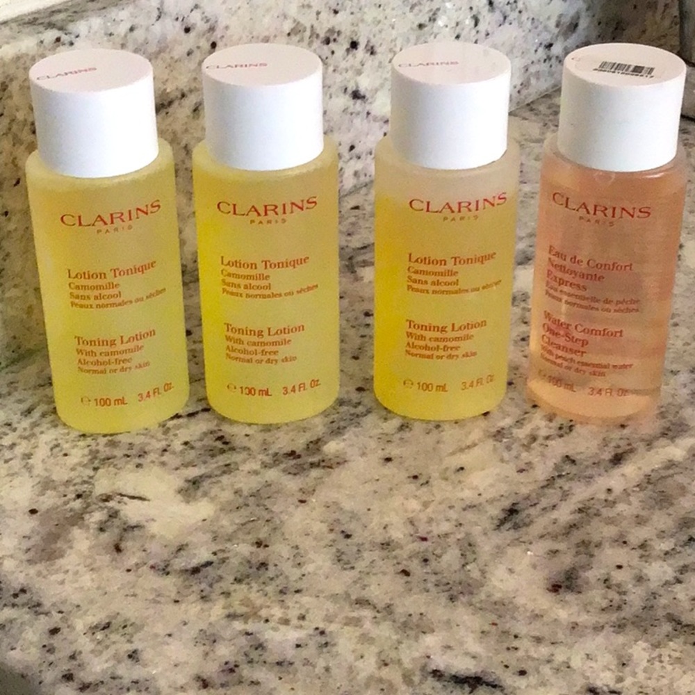 Clarins toners and cleanser - New